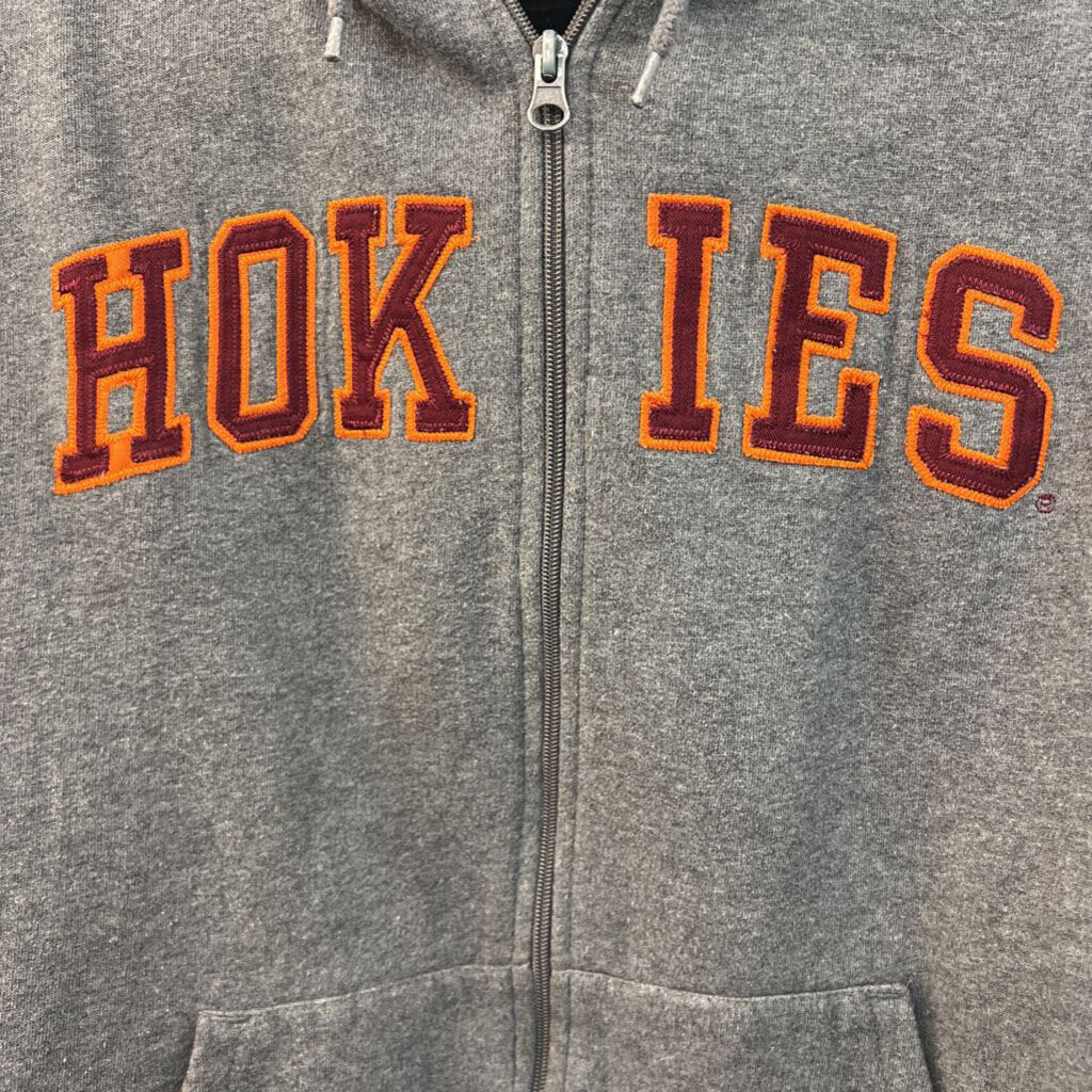 Cadre Grey Hokies Zip Up Hoodie Medium