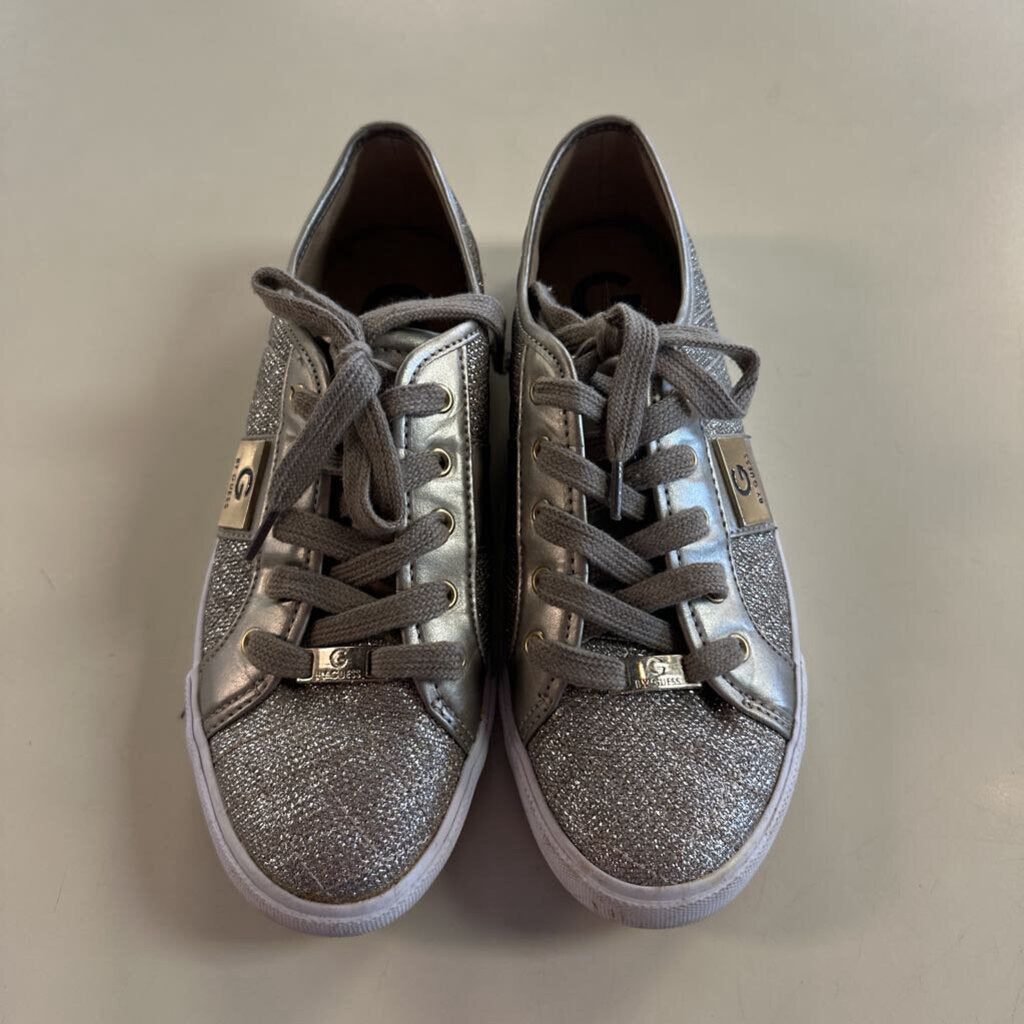 G by Guess Gold Quilted Shimmer Sneakers 8.5