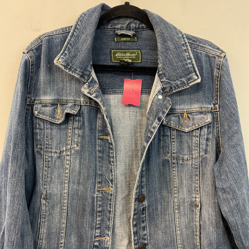 Eddie Bauer Medium Wash Denim Jacket Extra Large