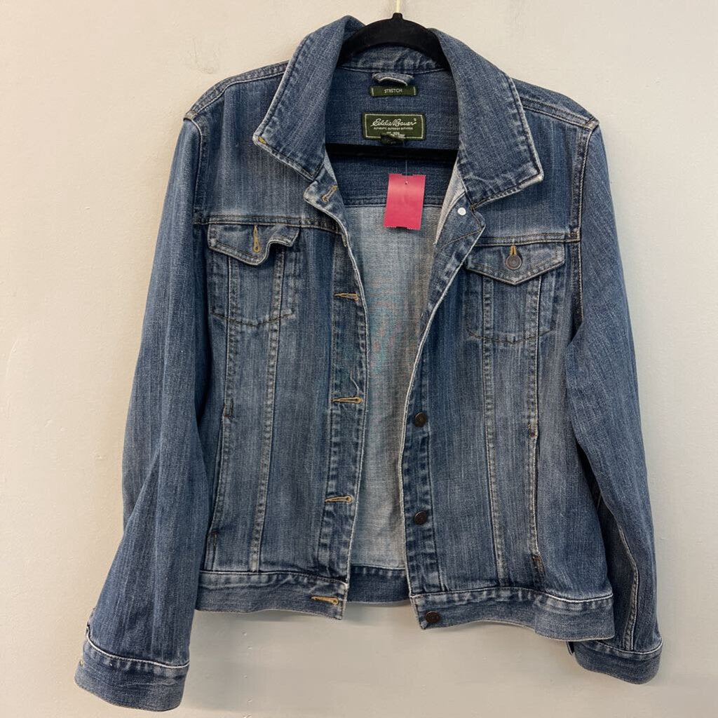 Eddie Bauer Medium Wash Denim Jacket Extra Large