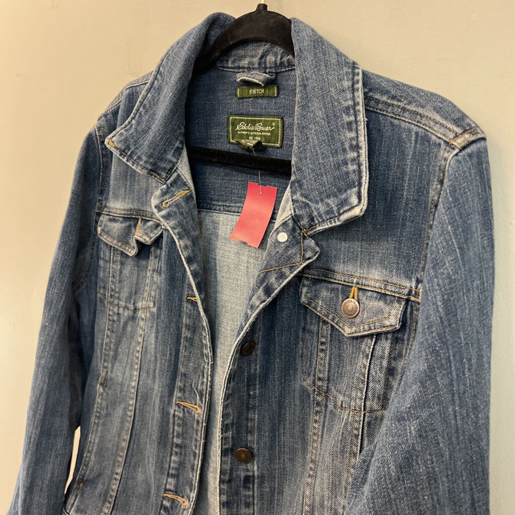 Eddie Bauer Medium Wash Denim Jacket Extra Large