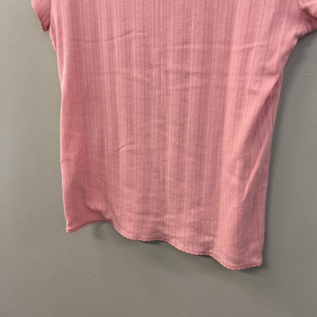 J Crew Pink Short Sleeve Top Extra Large