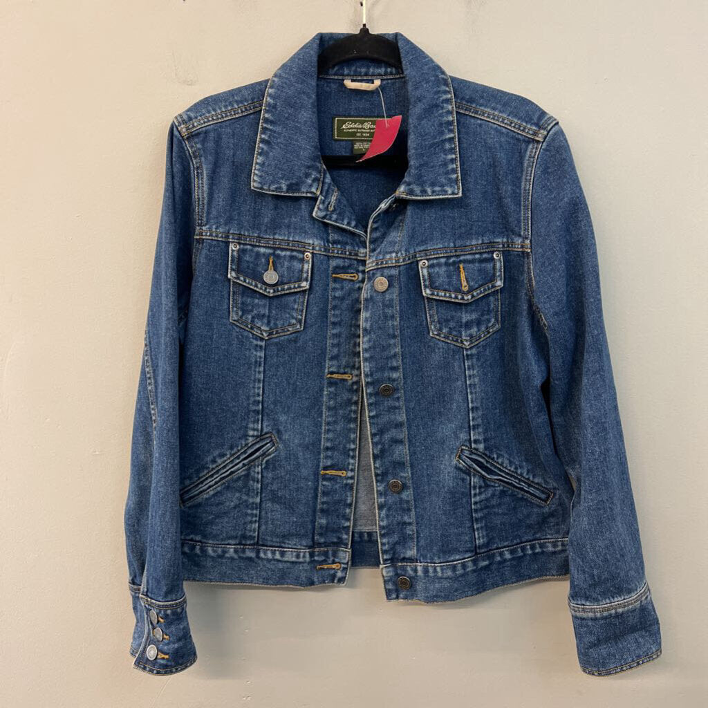 Eddie Bauer Dark Wash Denim Jacket Large