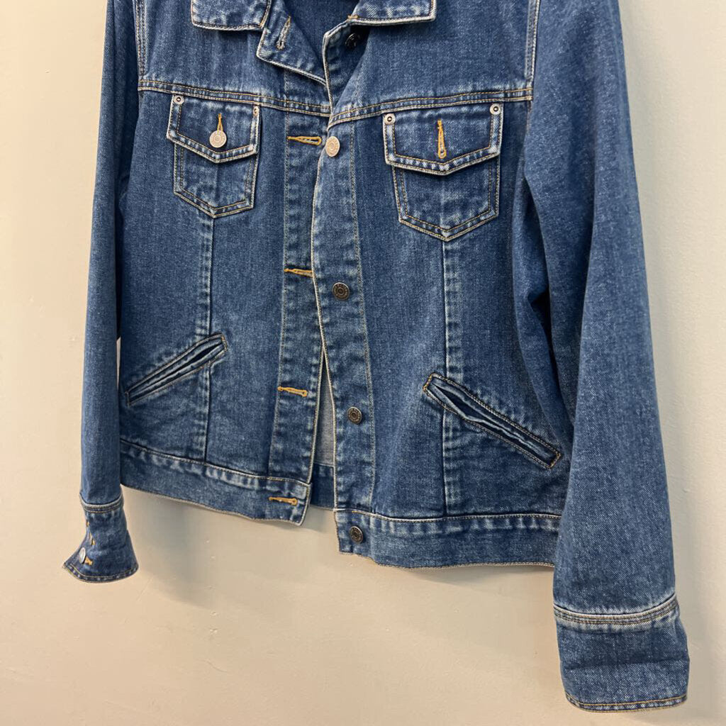 Eddie Bauer Dark Wash Denim Jacket Large