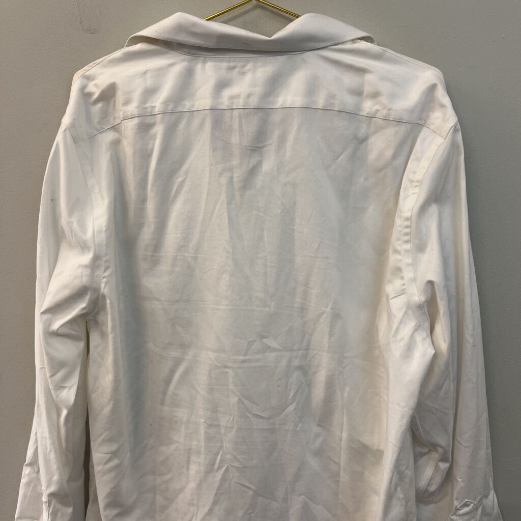 Banana Republic White Long Sleeve Button Down Top Large
