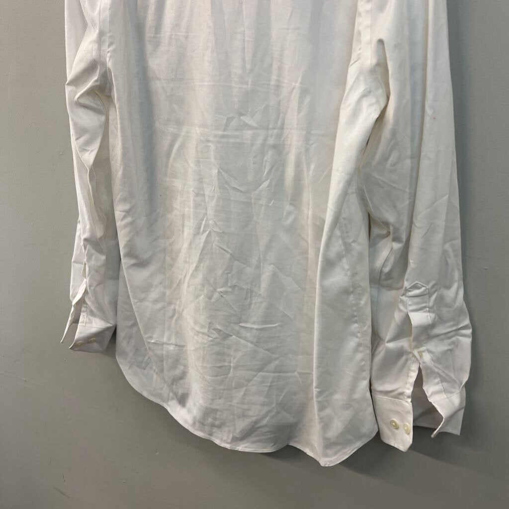 Banana Republic White Long Sleeve Button Down Top Large