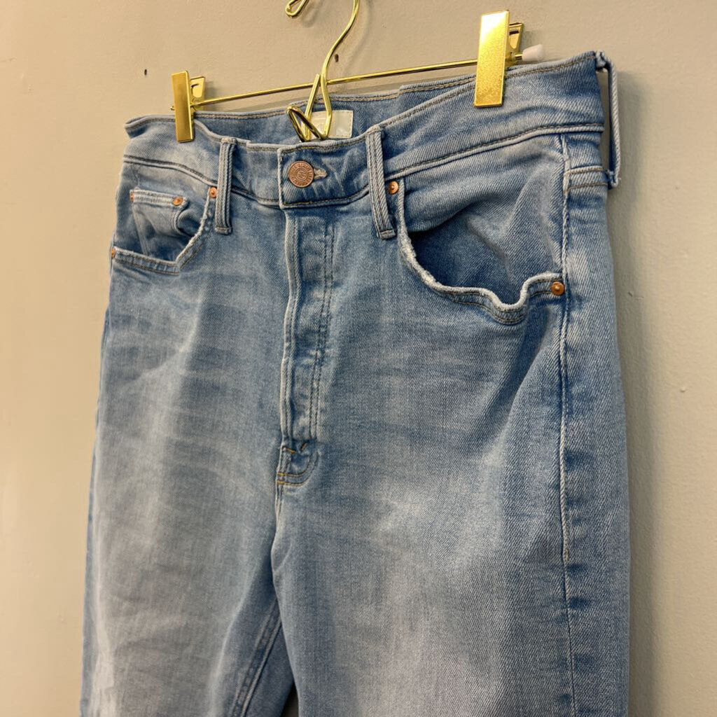 Mother Light Wash The Tripper Ankle Jeans 31