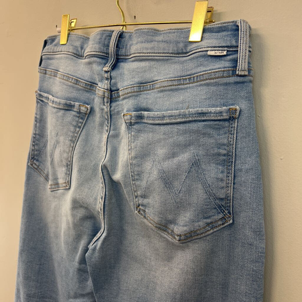 Mother Light Wash The Tripper Ankle Jeans 31