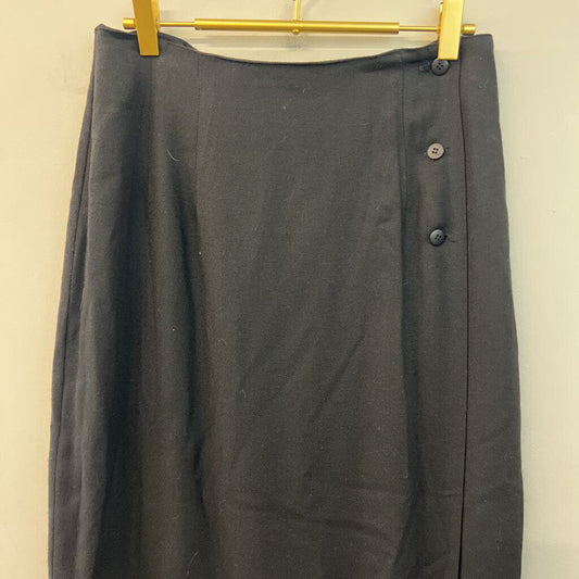 Vintage Sharon Young Black Side Button Maxi Skirt 10
