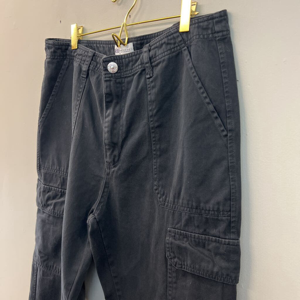 Zara Grey Cargo Wide Leg Pants 12