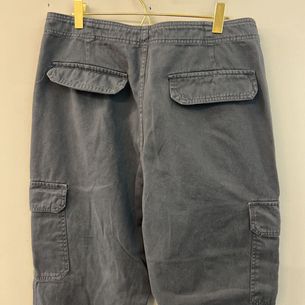 Zara Grey Cargo Wide Leg Pants 12