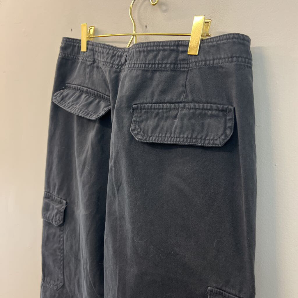Zara Grey Cargo Wide Leg Pants 12