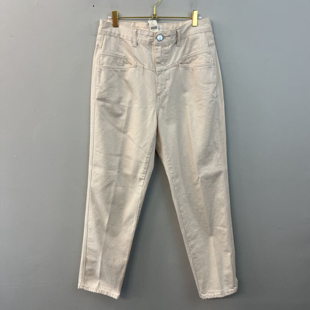 Closed by Anthropologie Cream Denim Straight Leg Pants 31