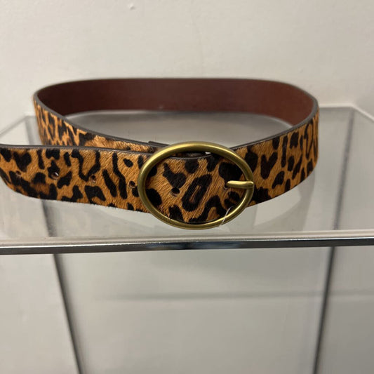 American Eagle Brown/ Black Leopard Print Belt Medium