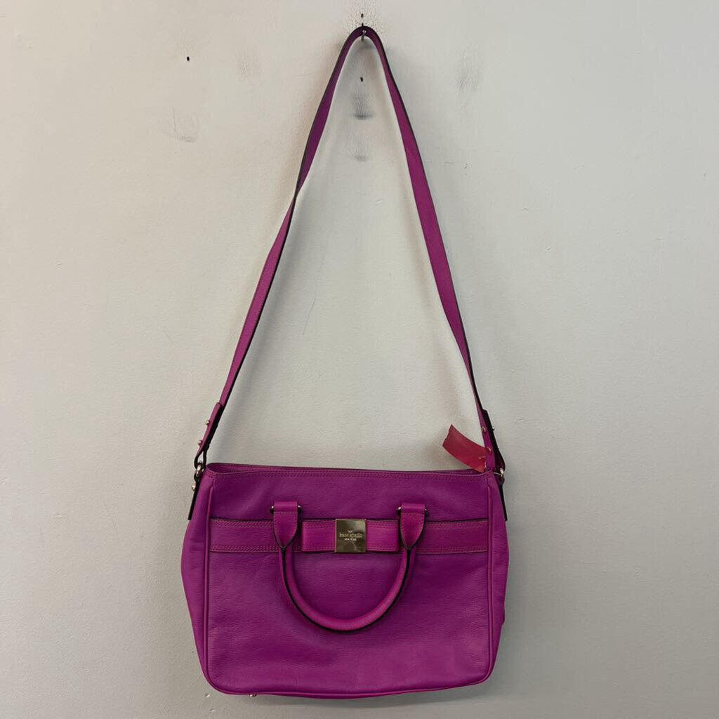 Kate Spade Purple Leather Primrose Hill Goldie Purse