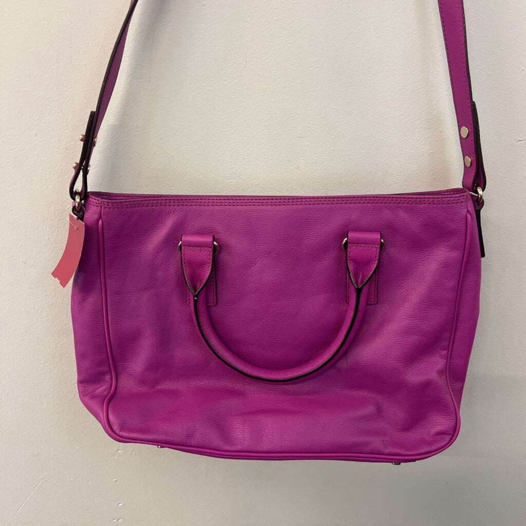 Kate Spade Purple Leather Primrose Hill Goldie Purse