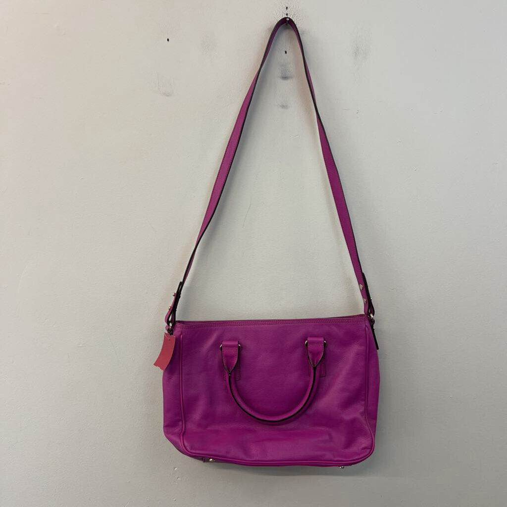 Kate Spade Purple Leather Primrose Hill Goldie Purse