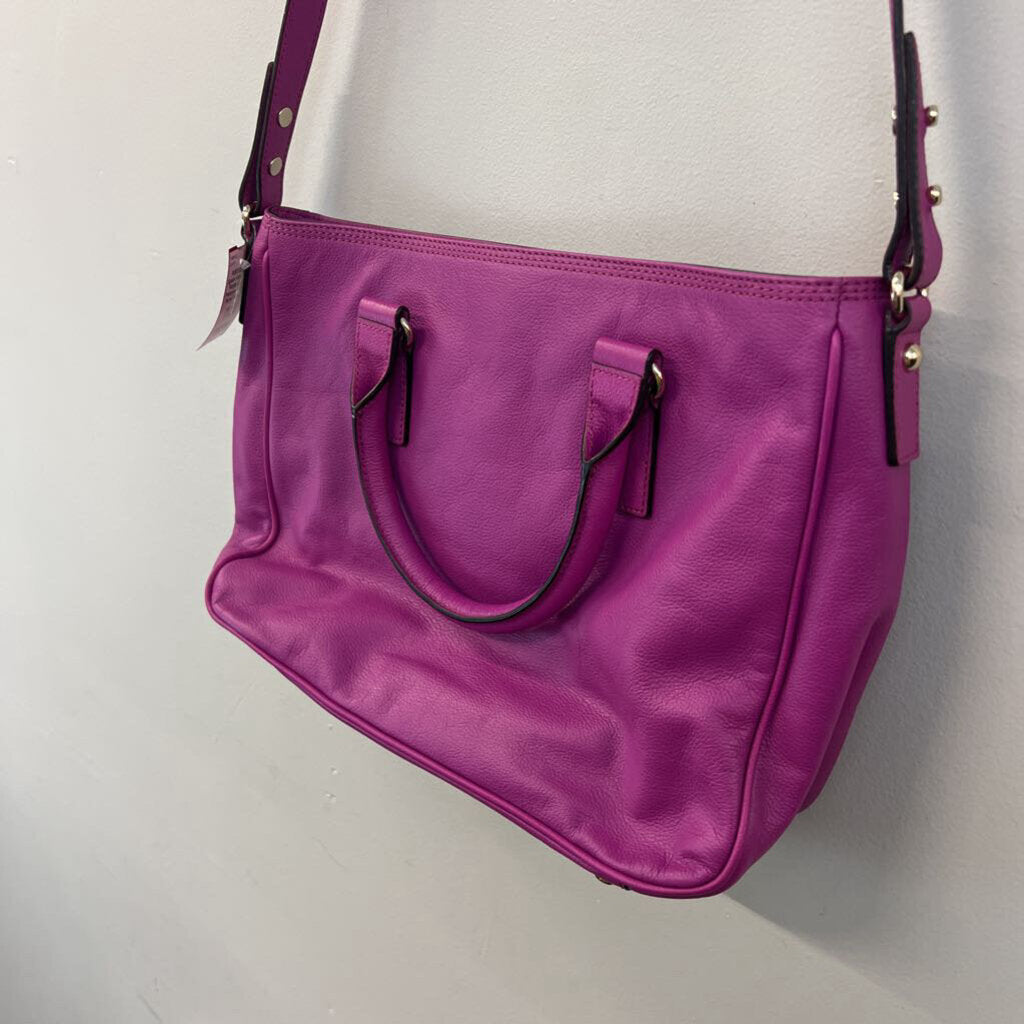 Kate Spade Purple Leather Primrose Hill Goldie Purse