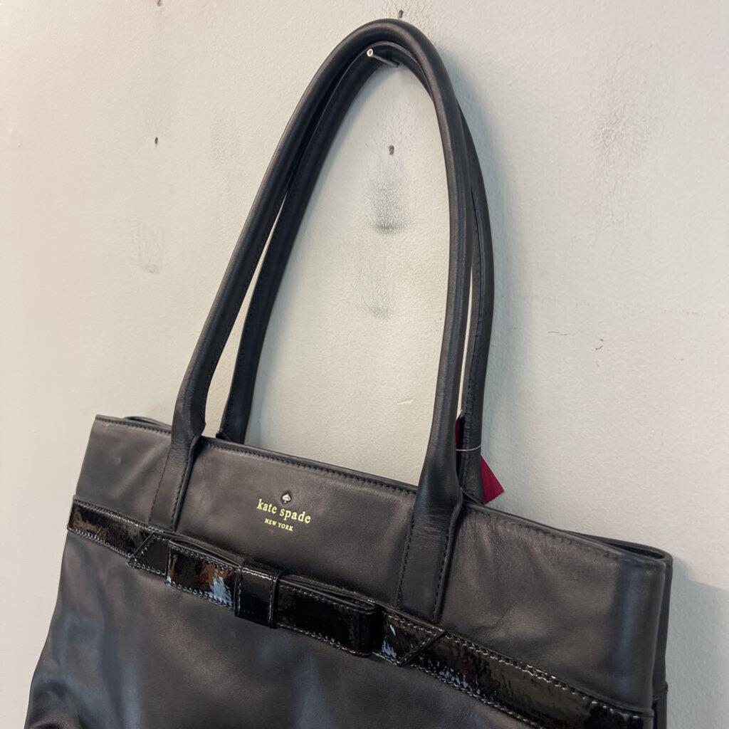 Kate Spade Black Bow Front Shoulder Purse