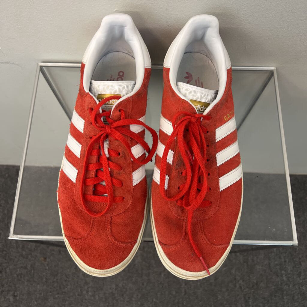 Adidas Red/ White Gazelle Bold Sneakers 10