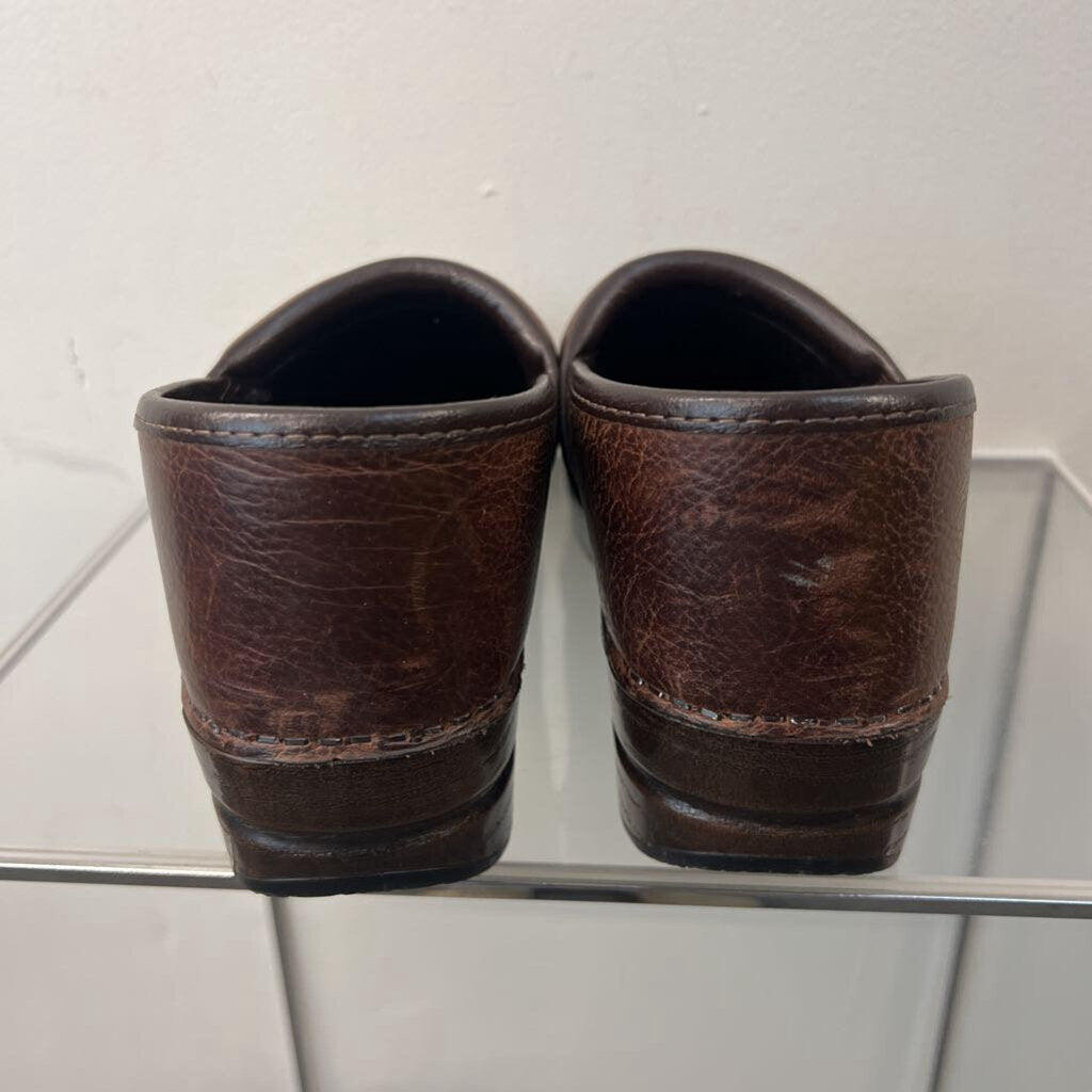 Dansko Brown Leather Professional Clogs 41