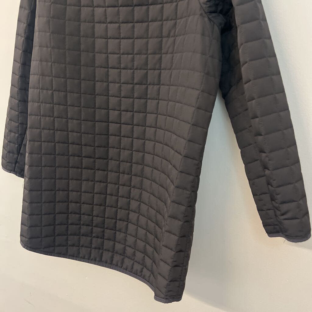 Athletic Works Black Quilted Zip Up Jacket Medium