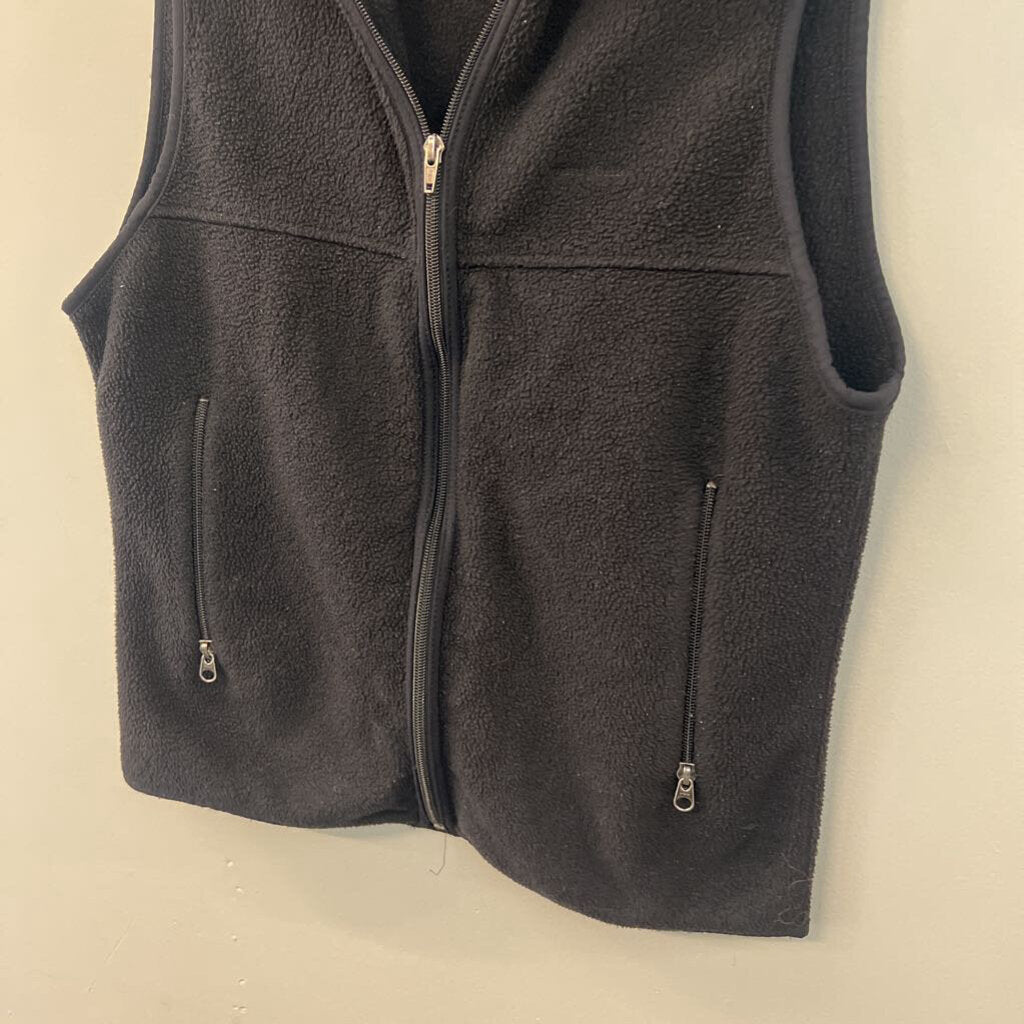 Patagonia Black Fleece Zip Up Vest Small