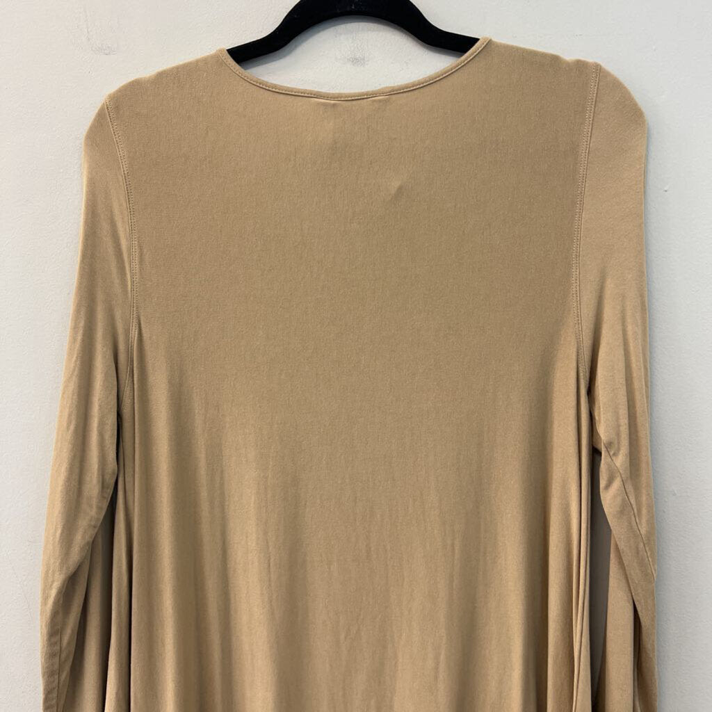 Multiples Light Brown Long Sleeve Top Small