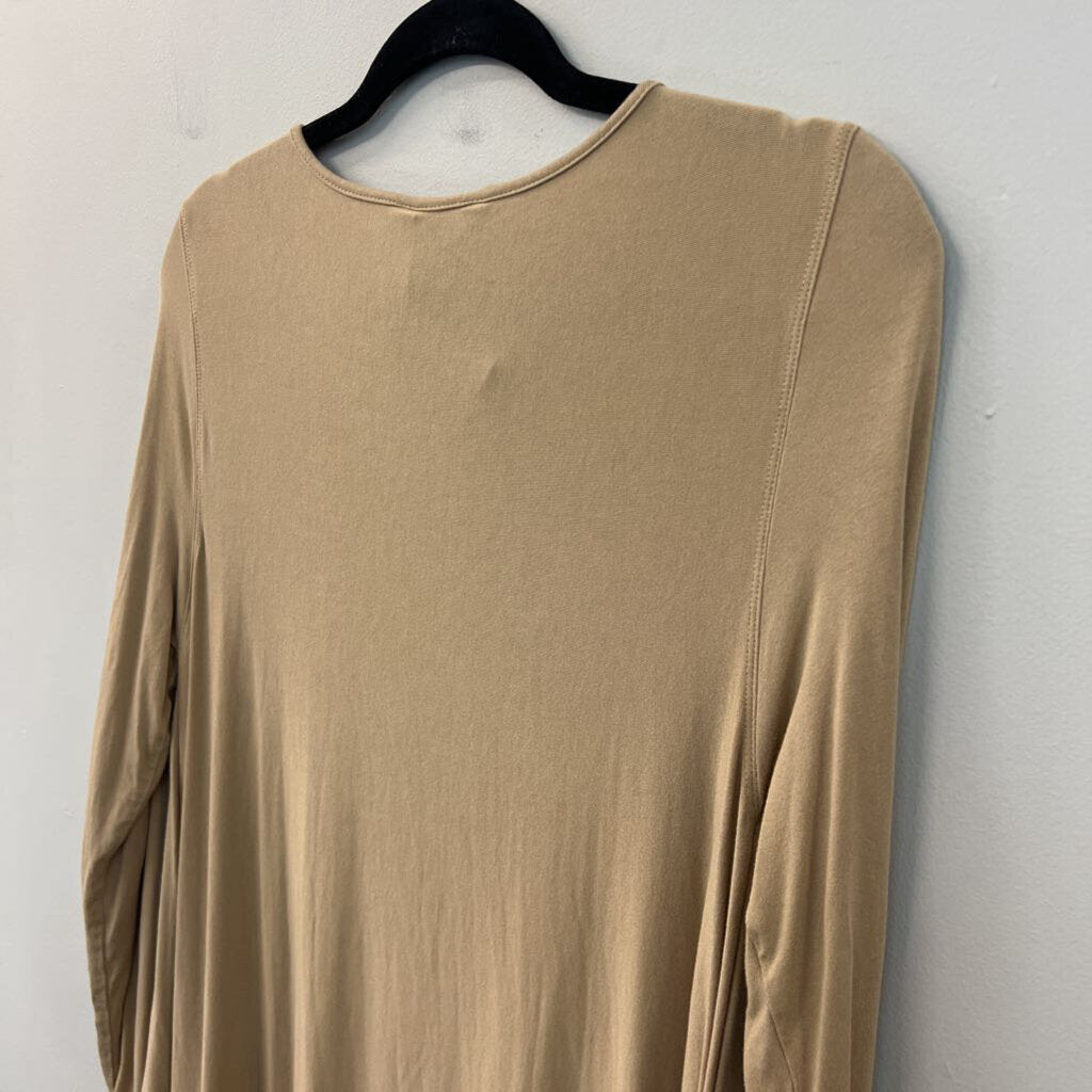 Multiples Light Brown Long Sleeve Top Small