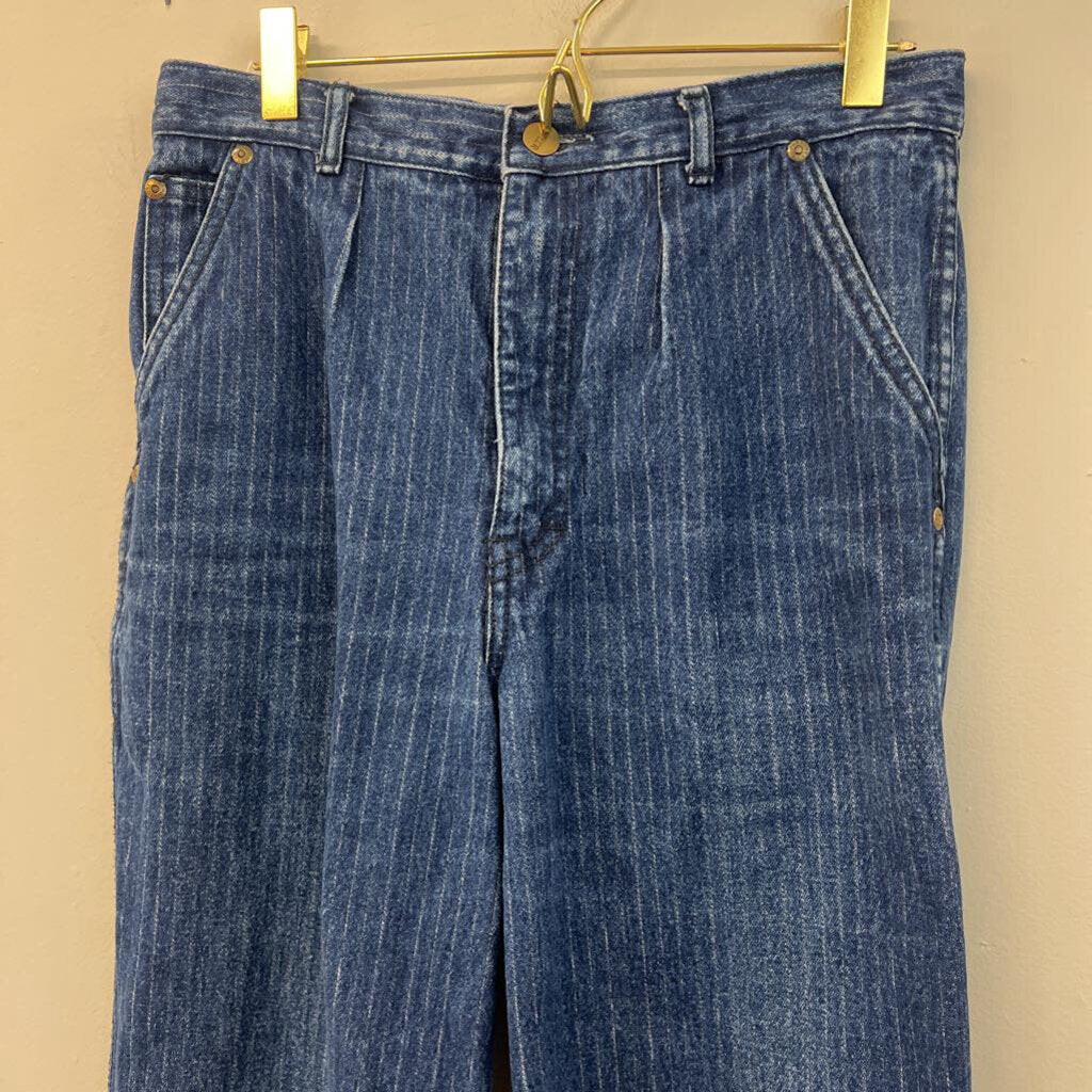 Cotler Dark Wash Pin Stripe Denim Jeans 9/10