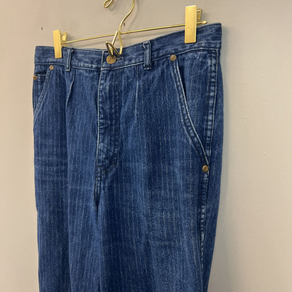 Cotler Dark Wash Pin Stripe Denim Jeans 9/10