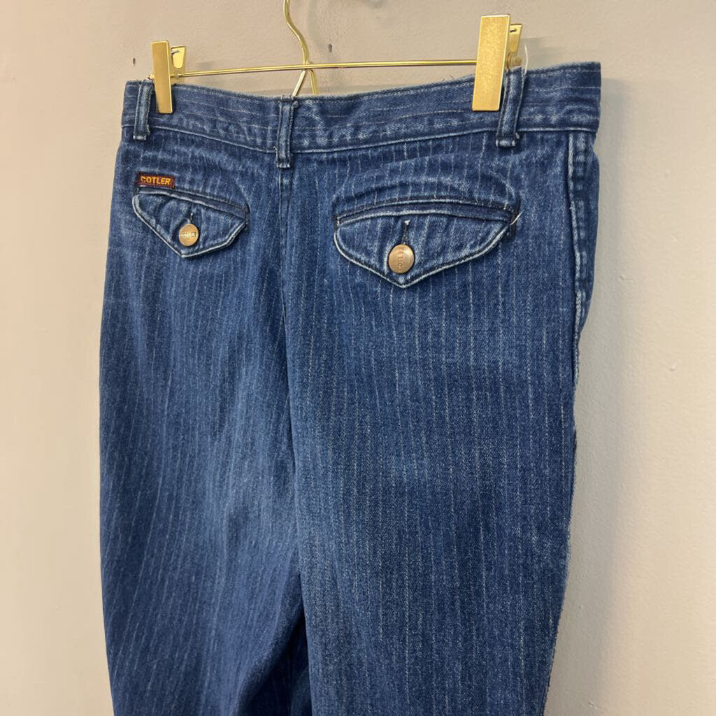 Cotler Dark Wash Pin Stripe Denim Jeans 9/10