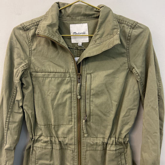 Madewell Green Zip Up Jacket XXS