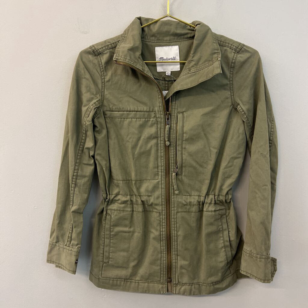 Madewell Green Zip Up Jacket XXS