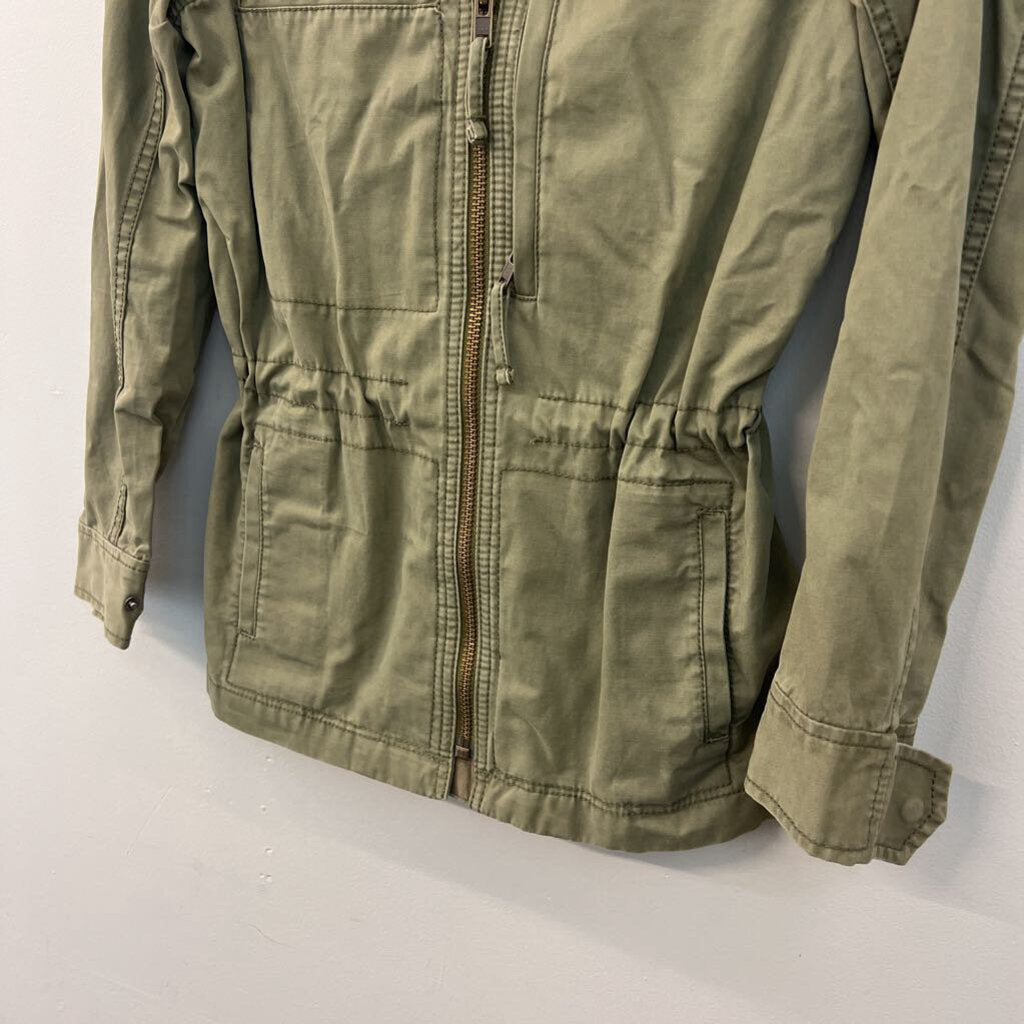 Madewell Green Zip Up Jacket XXS