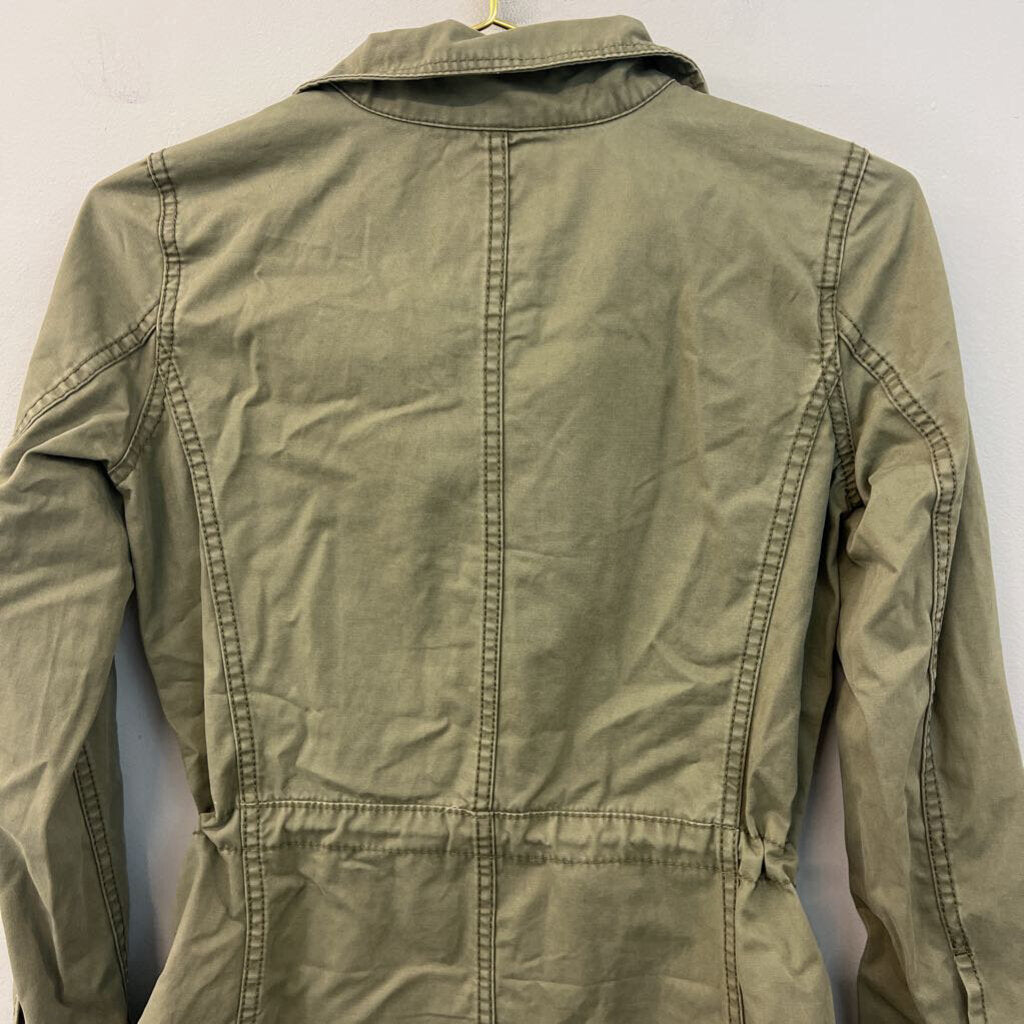 Madewell Green Zip Up Jacket XXS