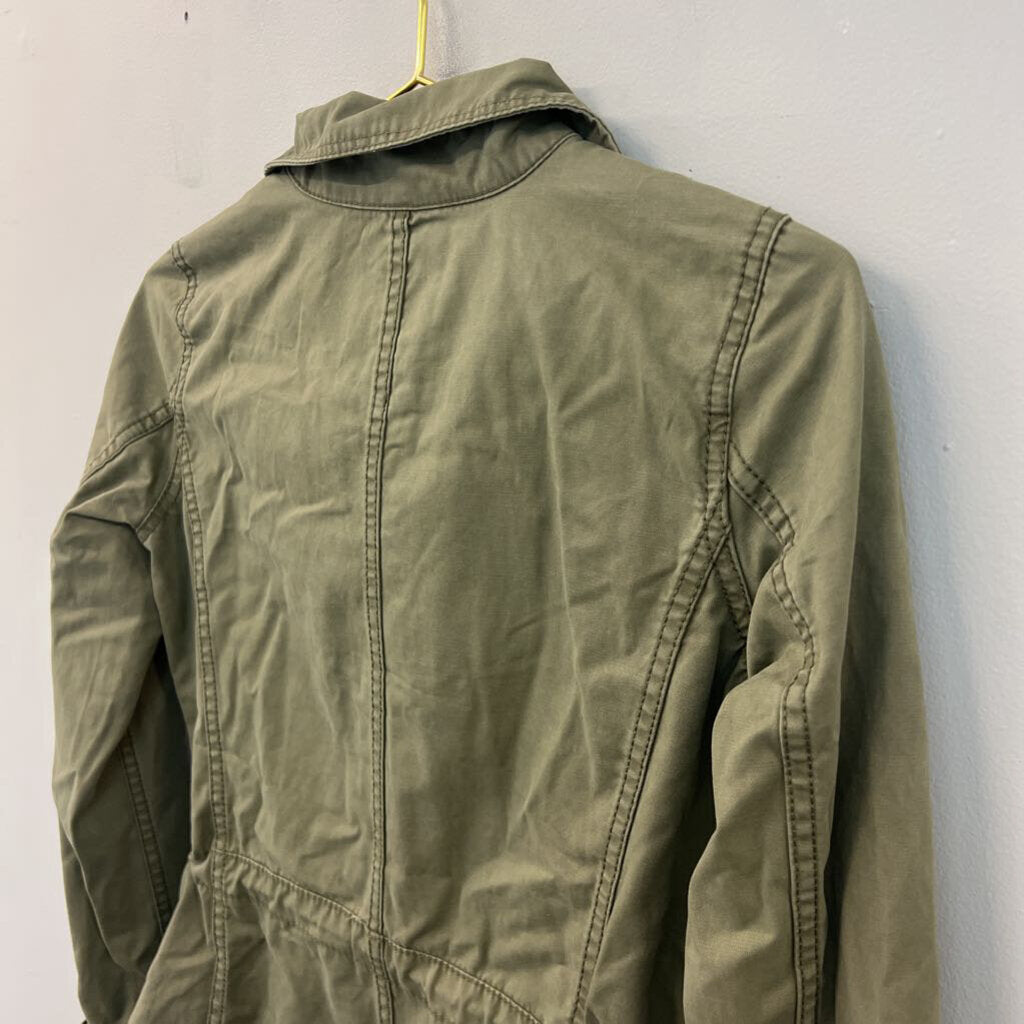 Madewell Green Zip Up Jacket XXS