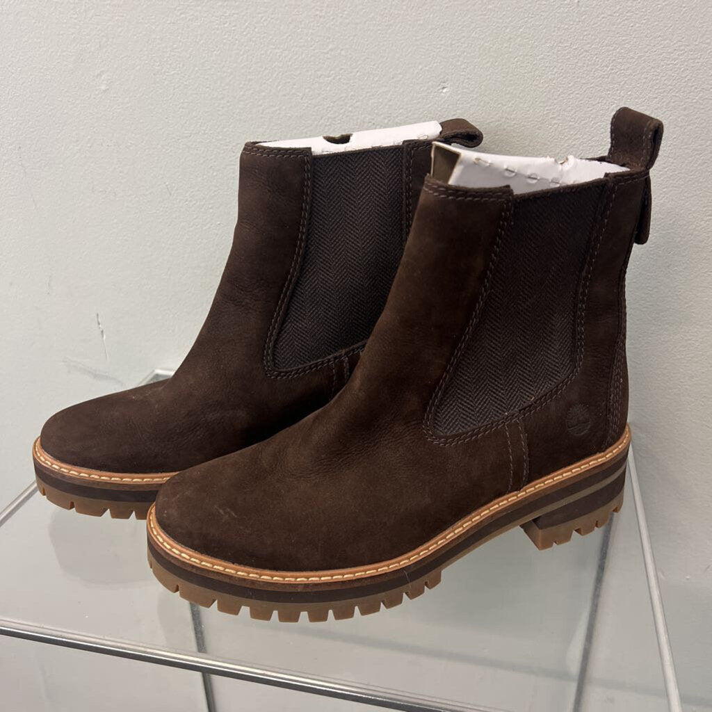 Timberland Brown Suede Courmayeur Valley Chelsea Boots 7
