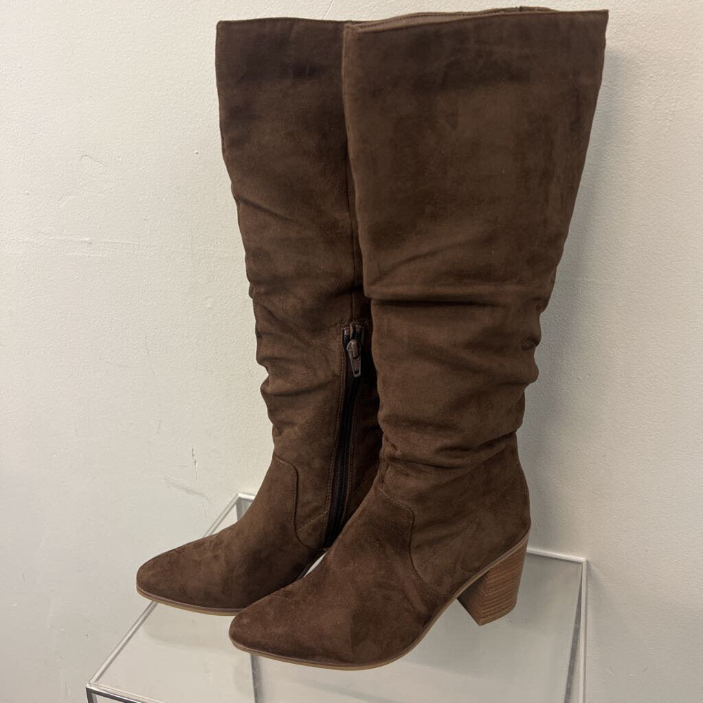 Universal Thread Brown Suede Harlan Tall Boots 7