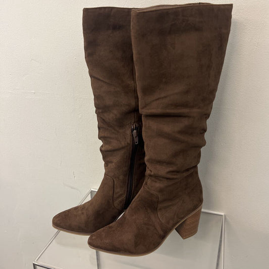 Universal Thread Brown Suede Harlan Tall Boots 7