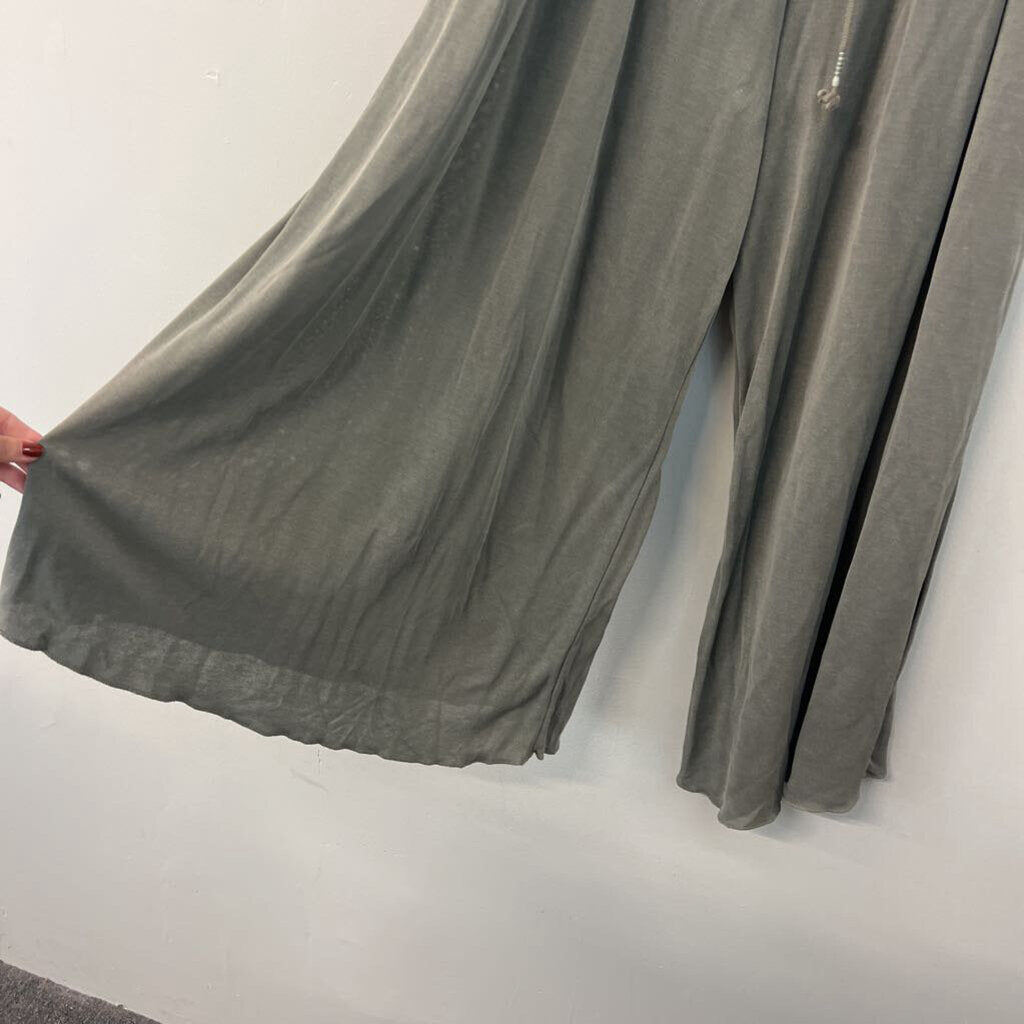 FP Movement Green Wide Leg Pull On Pants Large