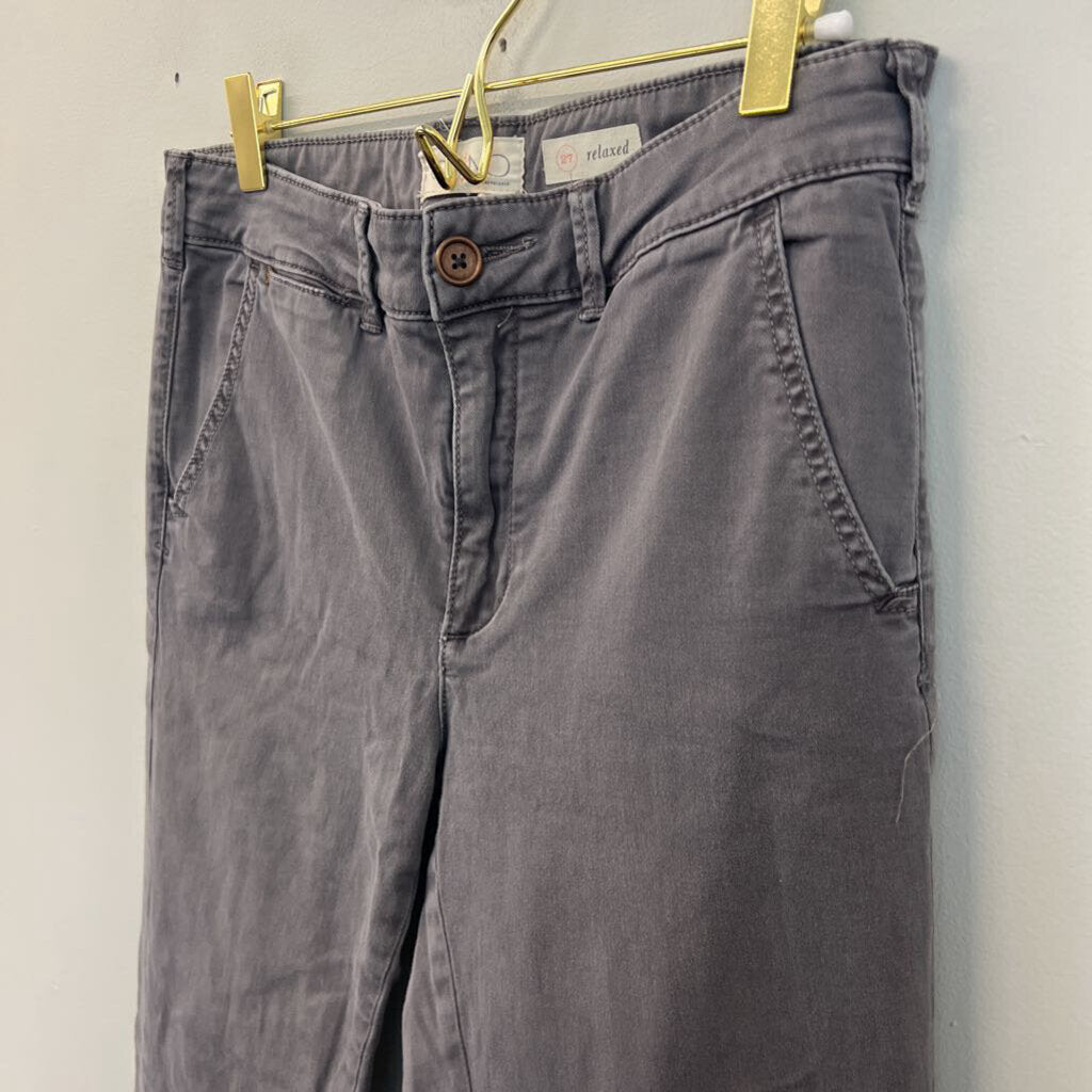 Chino by Anthropologie Grey Relaxed Fit Pants 27