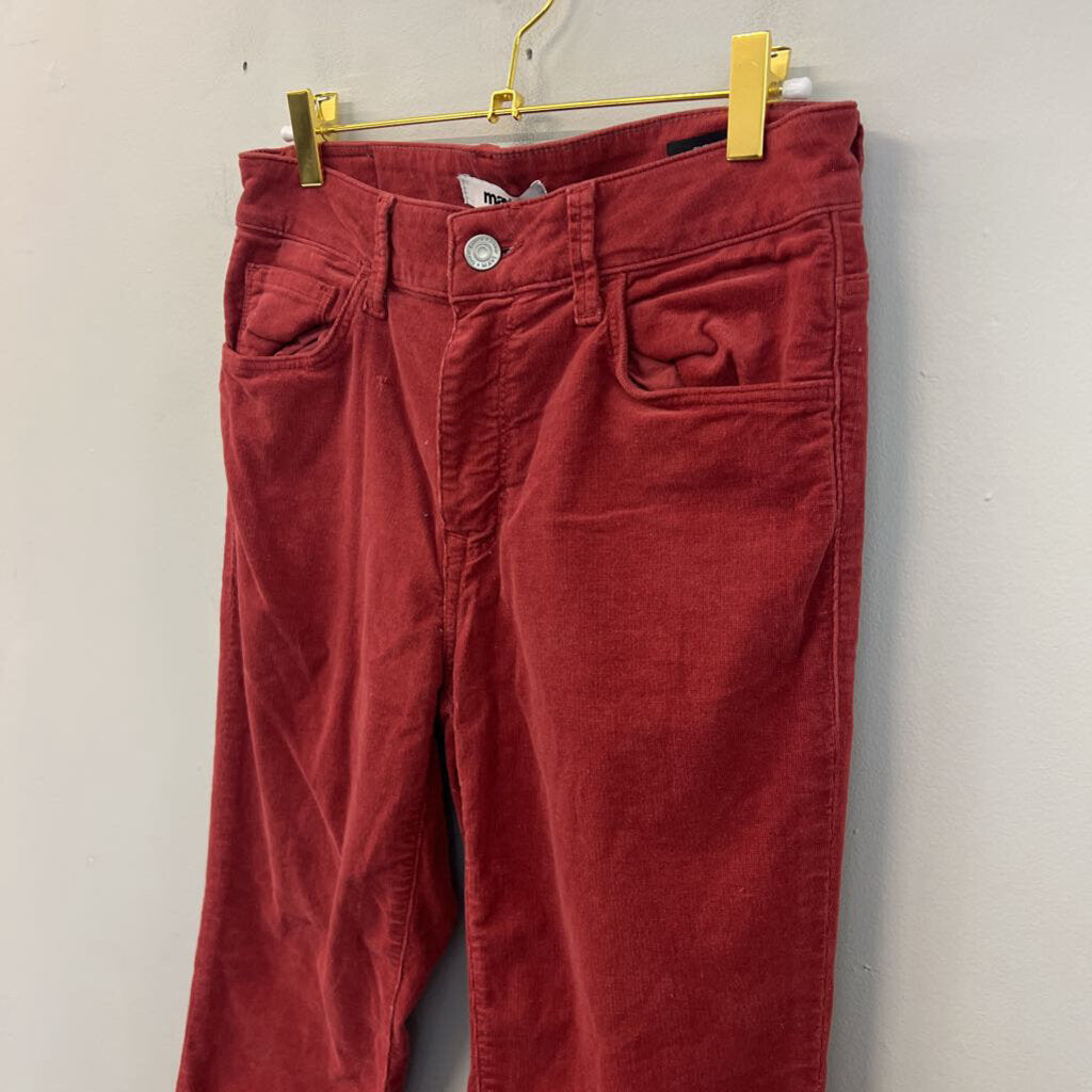 Mavi Brick Corduroy Sydney High Rise Flare Pants 27