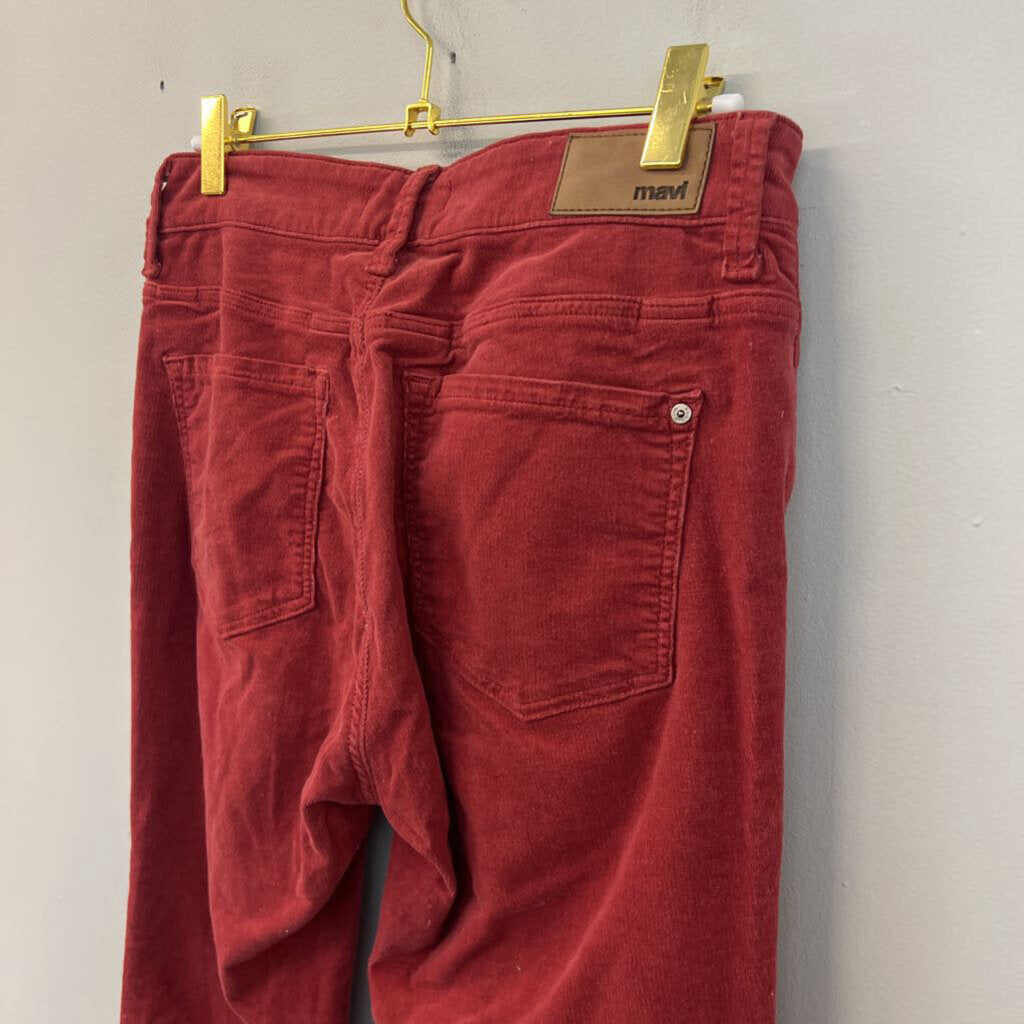 Mavi Brick Corduroy Sydney High Rise Flare Pants 27