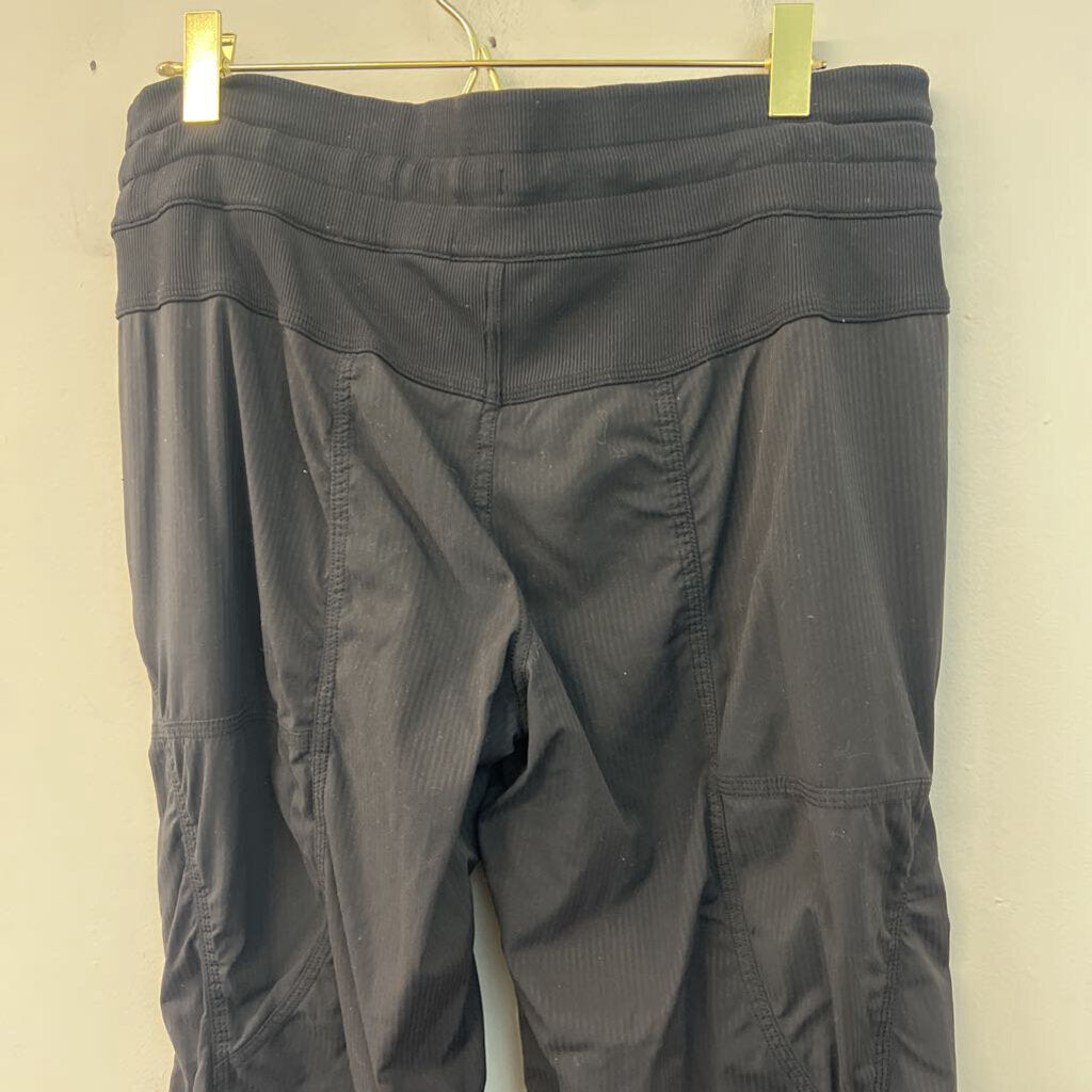 Lululemon Black Striped Dance Studio Pants Small