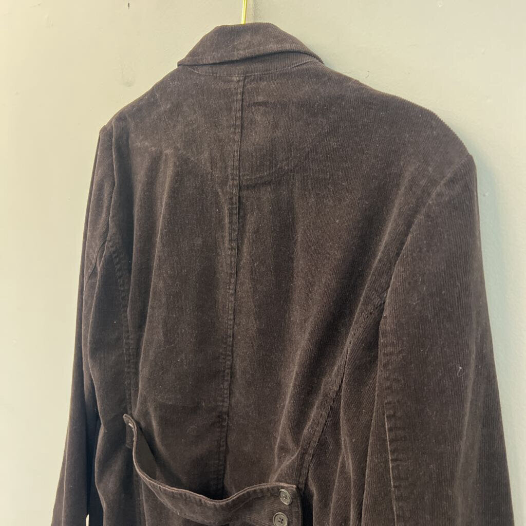 Lands End Brown Corduroy Jacket 14