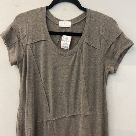 Thyme and Honey Grey Short Sleeve Dress Large