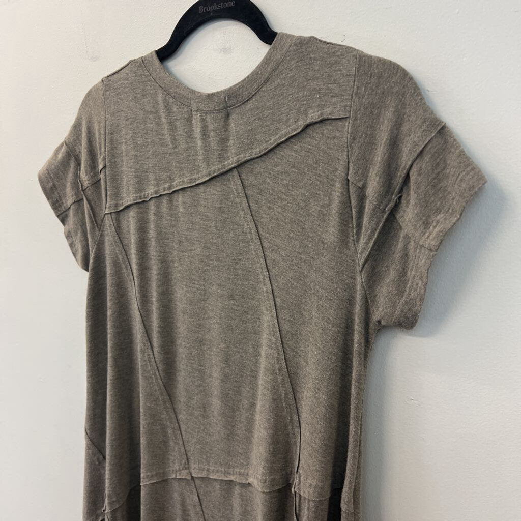 Thyme and Honey Grey Short Sleeve Dress Large