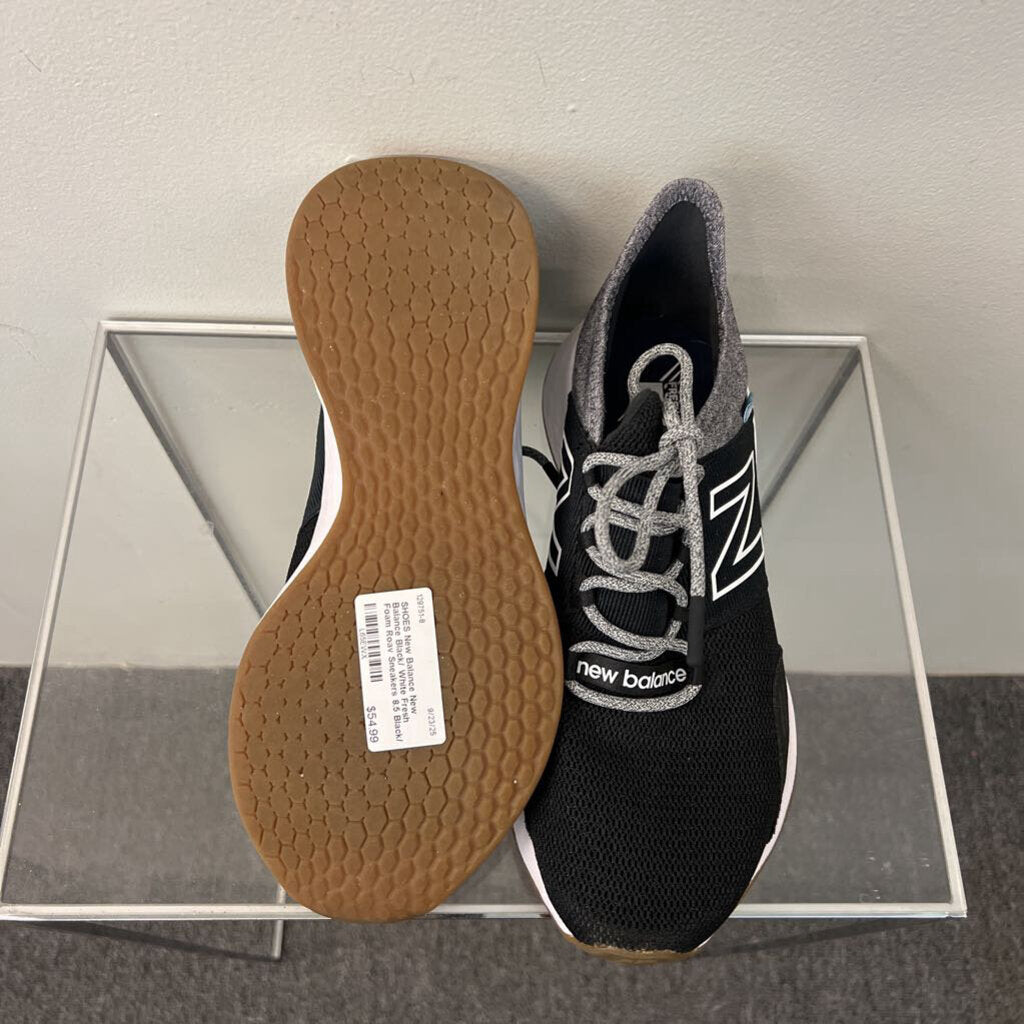 New Balance Black/ White Fresh Foam Roav Sneakers 8.5