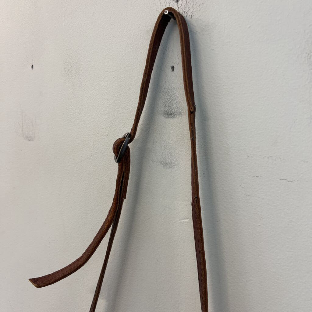 American Darling Brown Leather/ Animal Hair Crossbody Purse